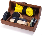 Kit di Pulizia Luxe per Scarpe - Set di 7 pezzi - Borsetta/Applicatore - Borsa di Viaggio - Asciugamano di Pulizia - Kit di Manutenzione delle Scarpe