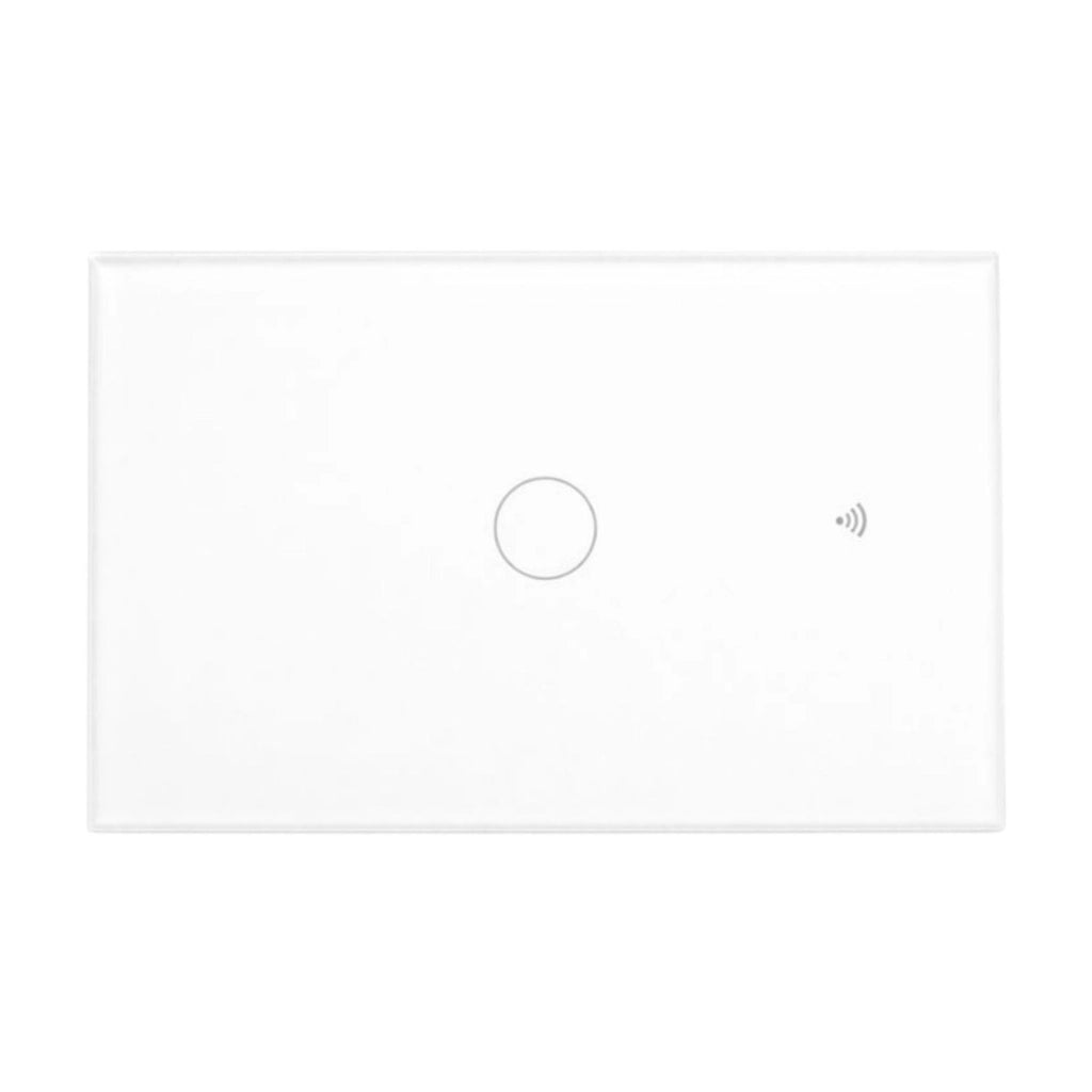Interruttore Led Dimmer Taglio Di Fase, Pannello Touch 1 Tasto, Colore Bianco, WIFI + Bluetooth, APP TUYA Smart Life, 220V 10A, 120X72X38mm Per Scatola 503, IP20