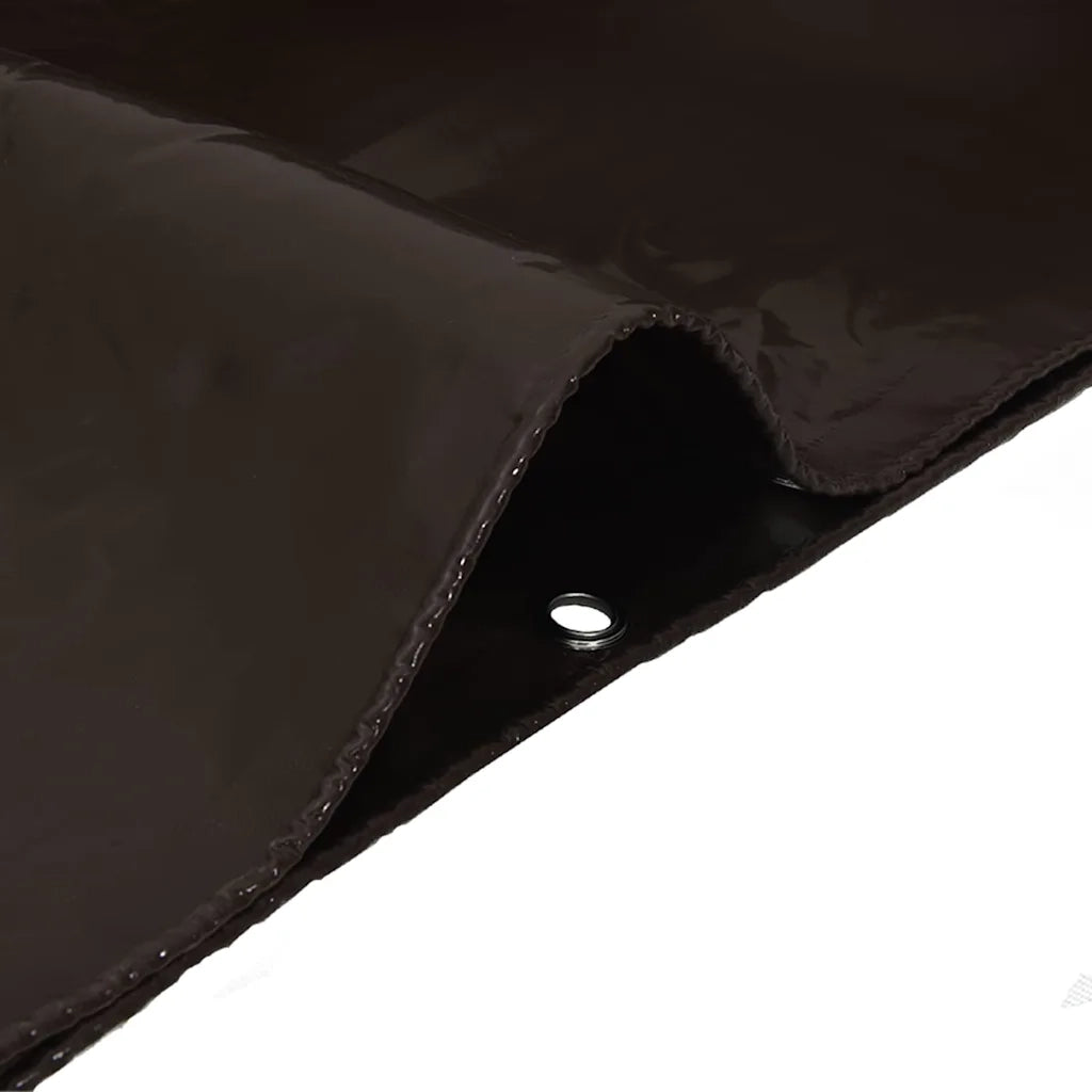 Telo 650g / m² Marrone 1,5 x 20 m Tela con rivestimento in PVC 42017717