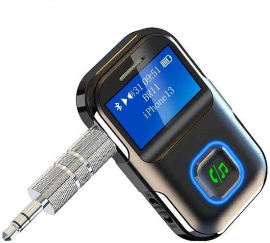 Adattatore Bluetooth 5.3 per auto con lettore MP3 portatile a schermo