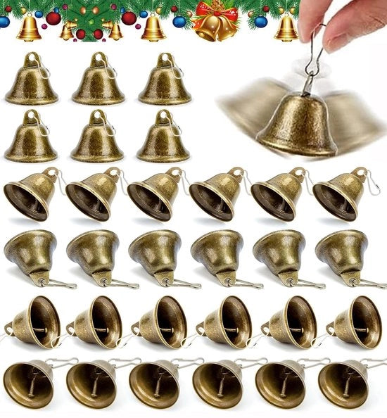 Bellelle in Bronzo per Hobby e Decorazioni, Mini Campanelle per DIY, Decorazioni per Natale, Accessori per Cani e Gatti, Giocattoli per Bambini