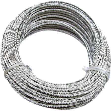 FUNE ACCIAIO INOX Ø 3 mm - rotolo 25 mt
