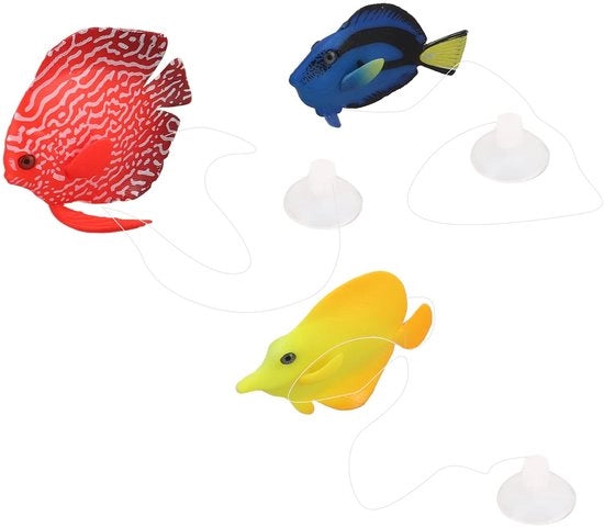 Decorazione per acquario in silicone con effetto clownvis brillante - Sicura per i pesci - Realizzazione naturale - Decorazione galleggiante per acquario - Adatta per...