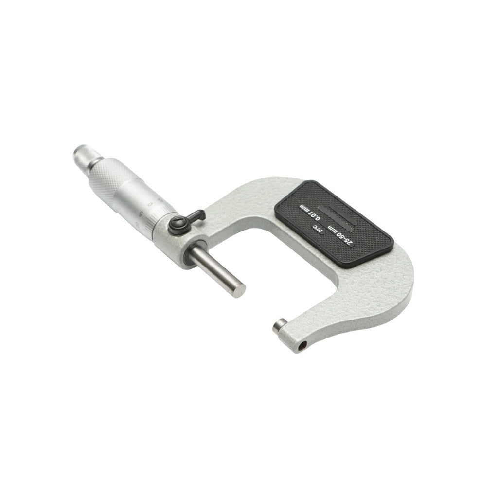 Micrometro meccanico per esterni con telaio smaltato, metrico 25-50 mm