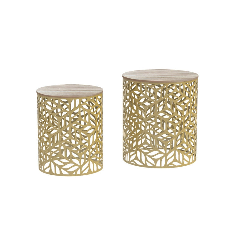 Set Tavolini Forest Rovere/Gold