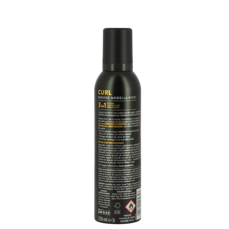 PALETTE SYOSS MOUSSE MODELLA RICCI  250 ML VOLUME 3 CON COMPLESSO VITAMINICO - STYLING, DEFINIZIONE E PROTEZIONE