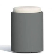 POUF COMFY ROUND IN RESINA MONACIS H 54 cm. VARI COLORI Combinazione: Viola con top grigio o bianco