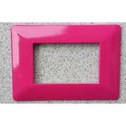 Trade Shop - Placchette Placche In Abs Per Serie Matix Bticino Compatibile 3 4 6 Moduli Color - Fucsia -6 Fori     -