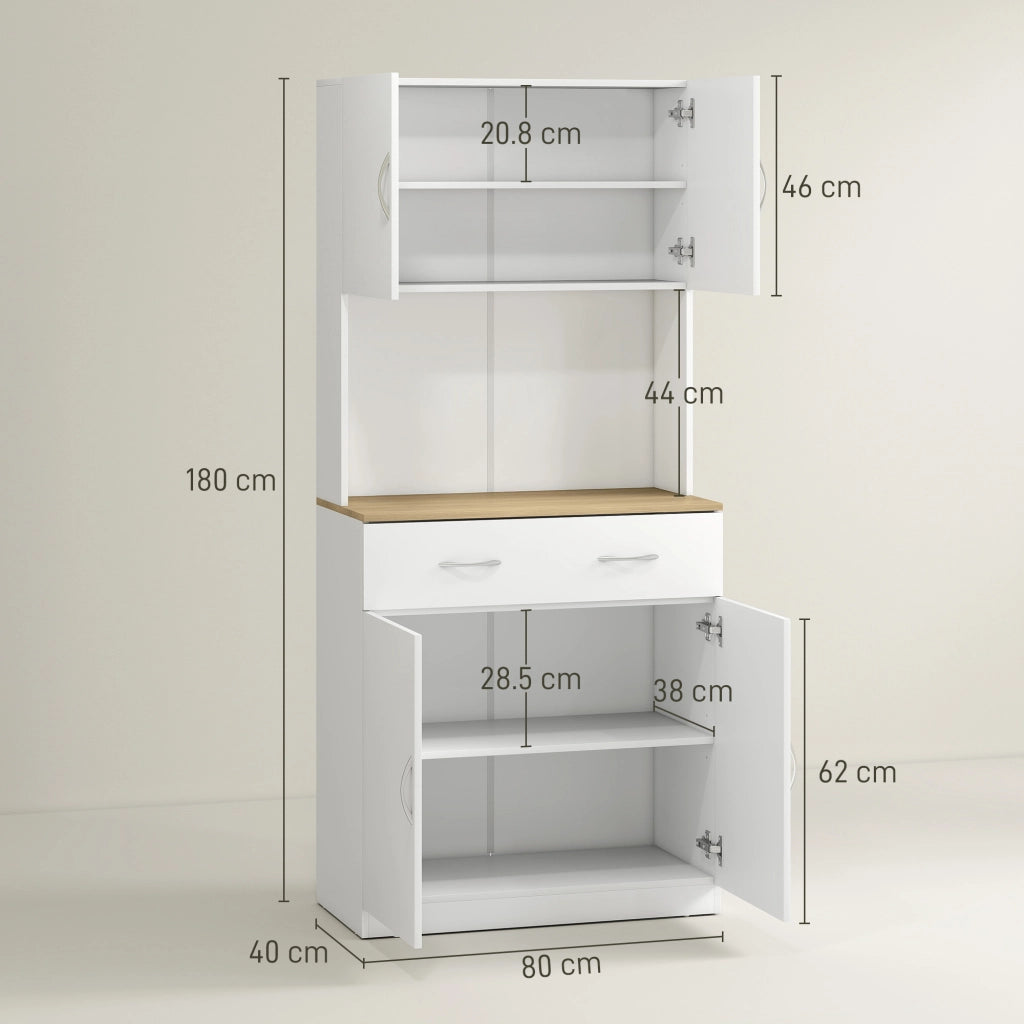 Credenza ¨C Minimal ¨C Legno Bianco 80x40x180