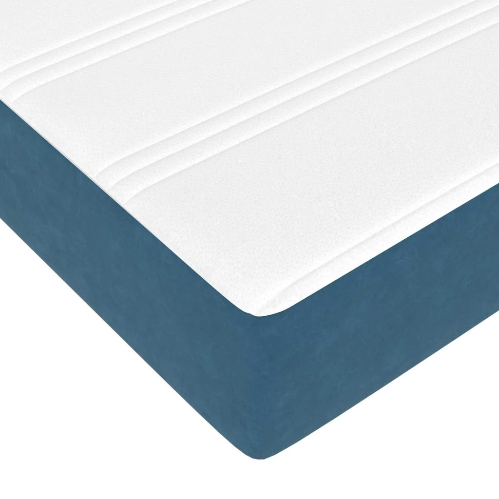 Struttura letto con materasso 2 pcs Blu Velluto 3399532