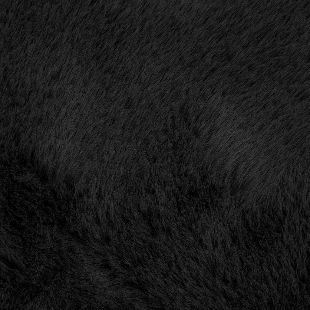 Tappeto antiscivolo in sintetica di coniglio OLITE Nero 42021735