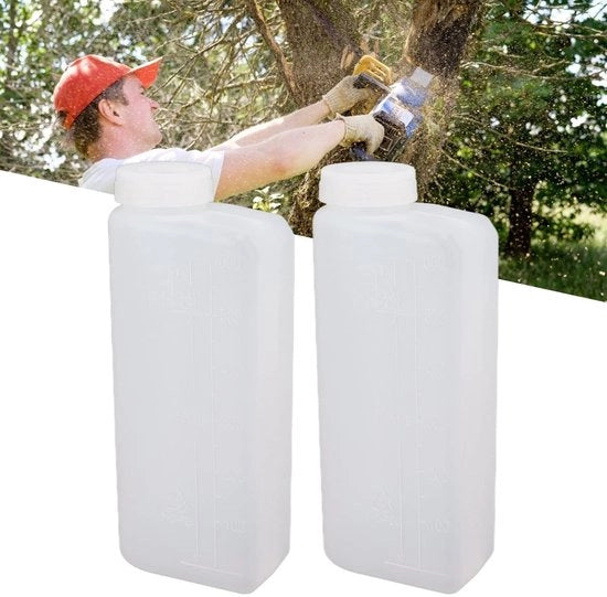 Mangimia 600ml - Olio Mangimia - Nylon Plastica - Attrezzatura Giardiniera - Alta Precisione - Accessorio Perfetto - Fiaschetto Carburante