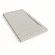 Piatto doccia Bidai con bordo 90X160 cm colore Grigio chiaro RAL 7035 griglia Grigio chiaro