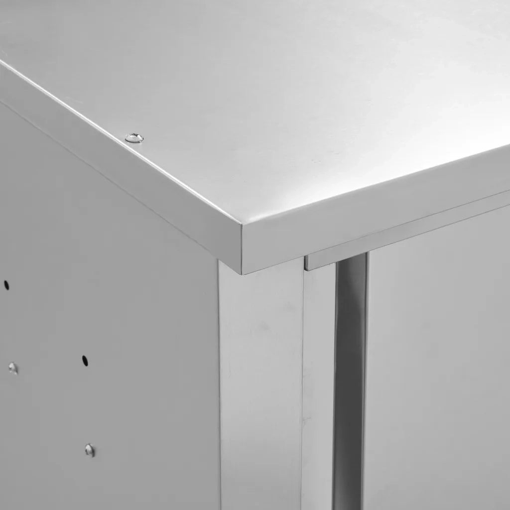 Pensile da cucina | Armadio da Cucina ad Ante Scorrevoli 120x40x50cm Acciaio Inox