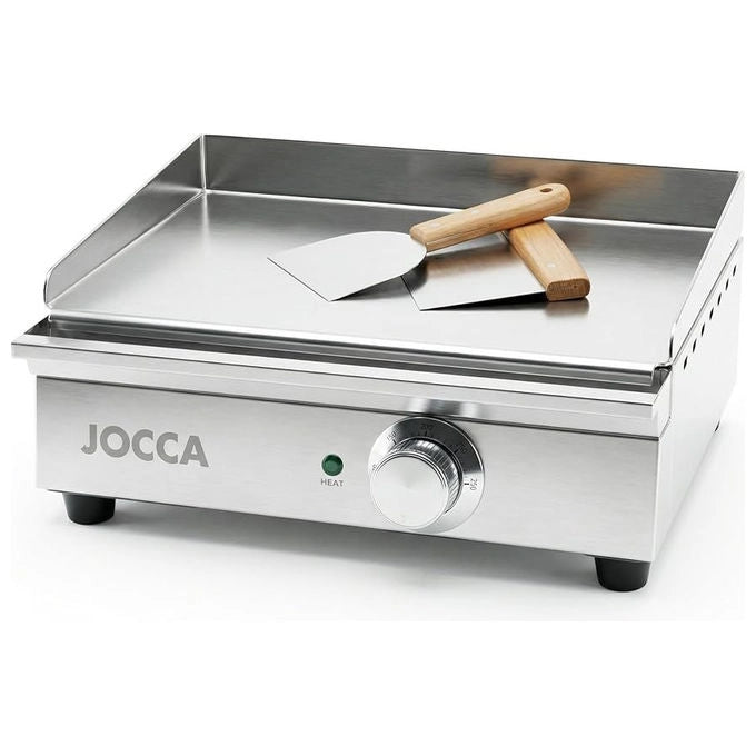 Jocca 2303 Piastra Teppanyaki Elettrica 1700W Superficie 39,6x26 cm Temperatura 50-300°C Acciaio Inox colore Inox