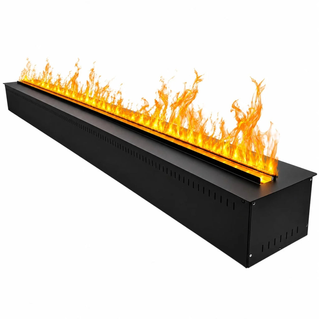Camino Elettrico da Incasso Divina Fire VAPOR125 - Effetto Fiamma 3D a Vapore Acqueo, 7 Colori LED, Controllo APP e Telecomando, 125 cm - Divina Fire