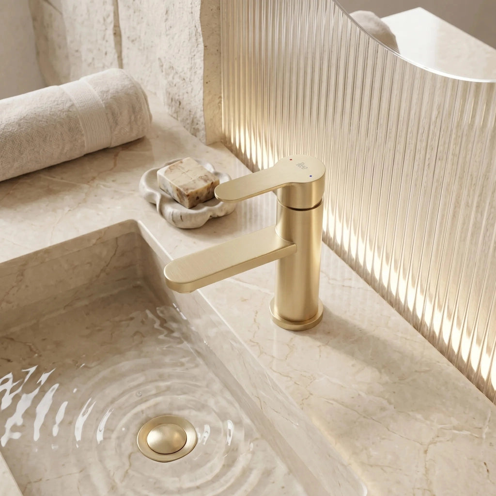 Rubinetto Da Bagno Rea Arcos Brush Gold