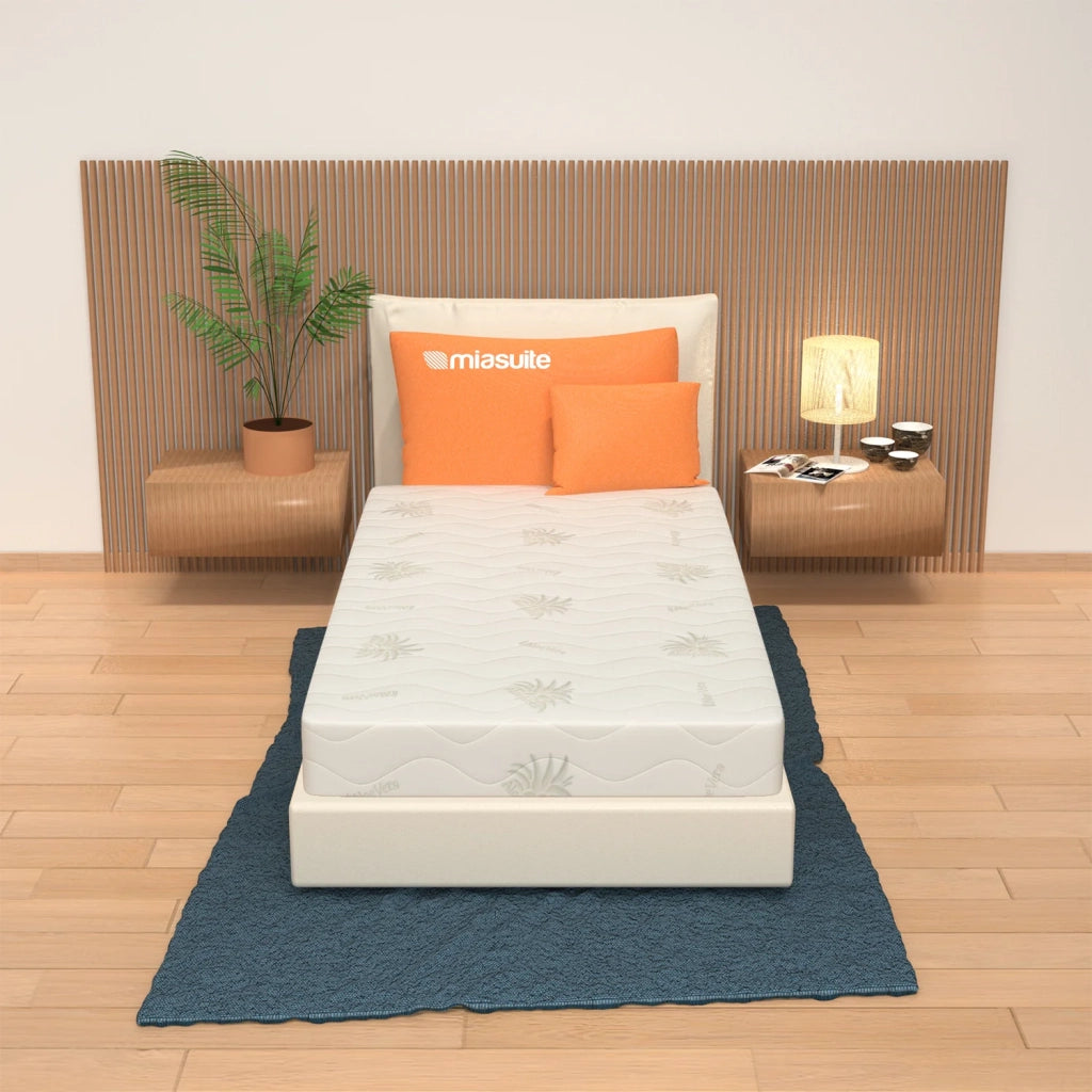 Materasso 90x200, alto 17 cm - Singolo, Memory, Sfoderabile, in Aloe Vera | Baldo