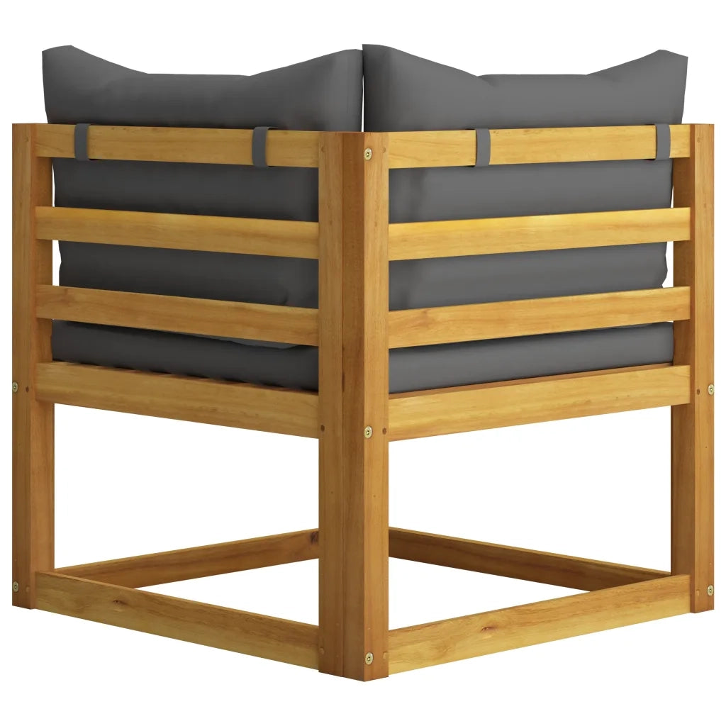 Set Divani da Giardino 7 pz con Cuscini in Massello di Acacia 3057606