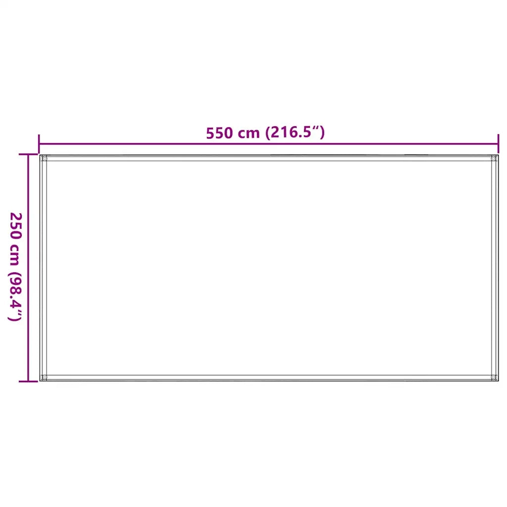 Tappeto da Tenda 250x550 cm Blu 310726