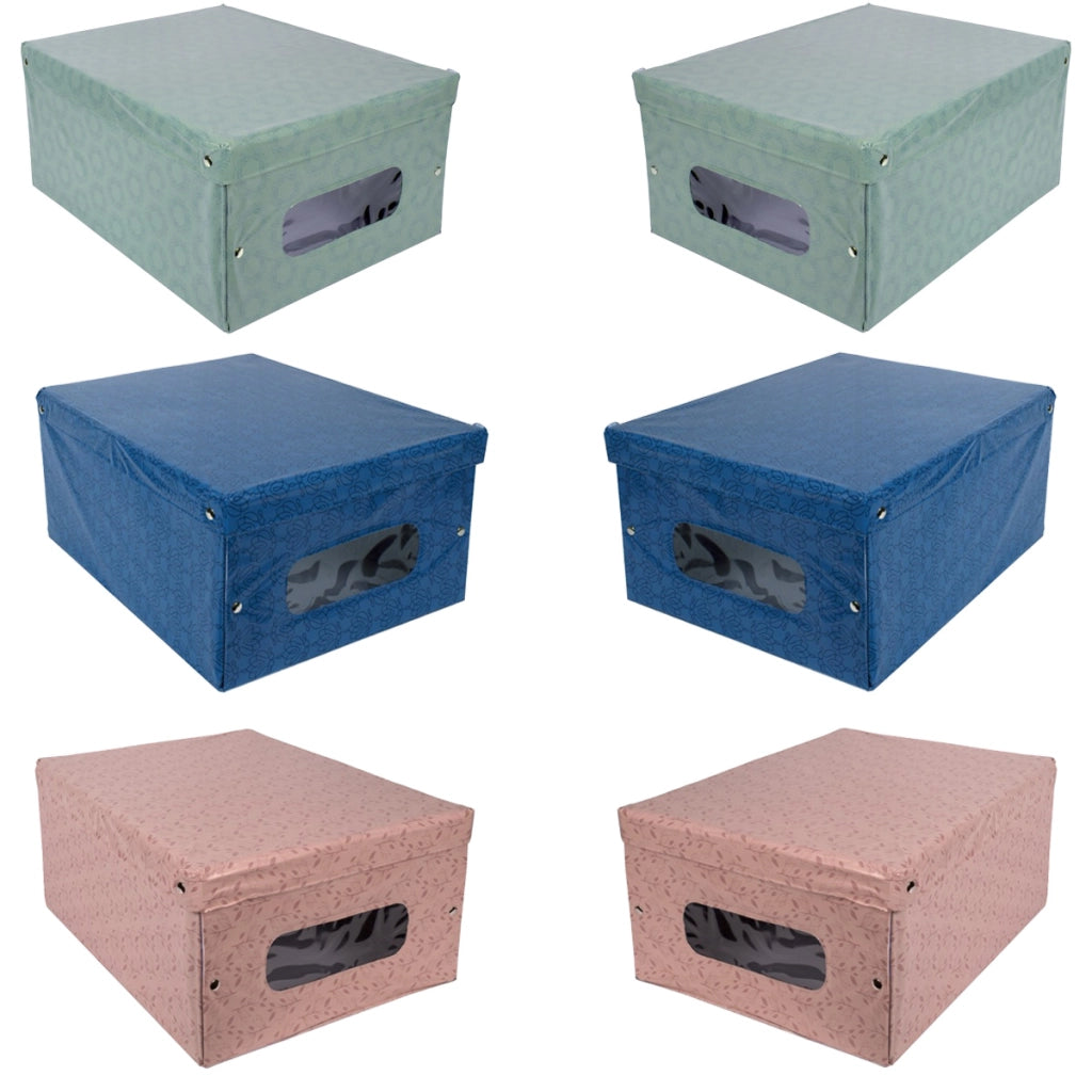 MAURY'S SET 6 SCATOLE PER GUARDAROBA LIBERTY 50X39XH24 CM  COLORAZIONE ASSORTITA