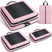 Organizzatore di Viaggio con Finestra a Mesh - Tas di Carico Compressibile - Organizzatori Portatili - Borsa di Viaggio Espandibile - Leggero - Design Visibile - Tas di Carico