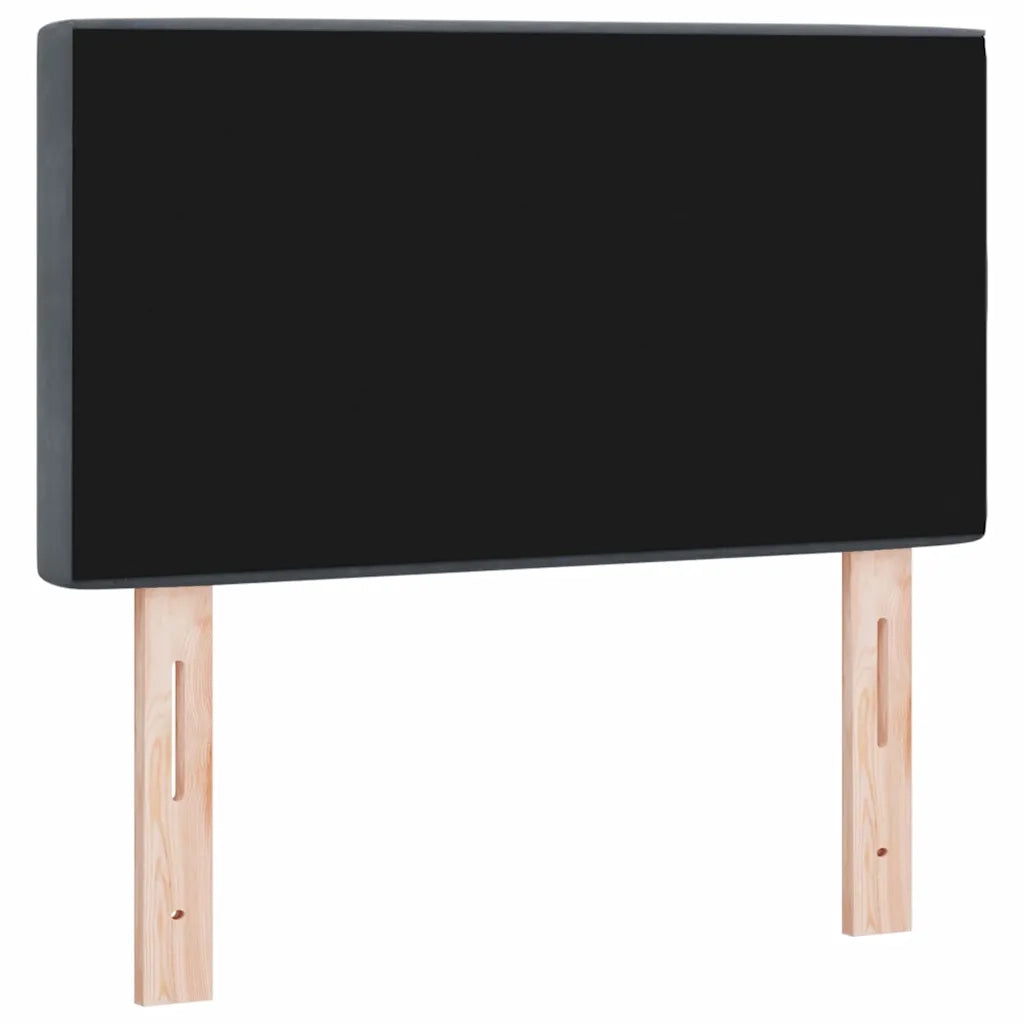 Testiera | Testata Grigio scuro 80 cm Velluto