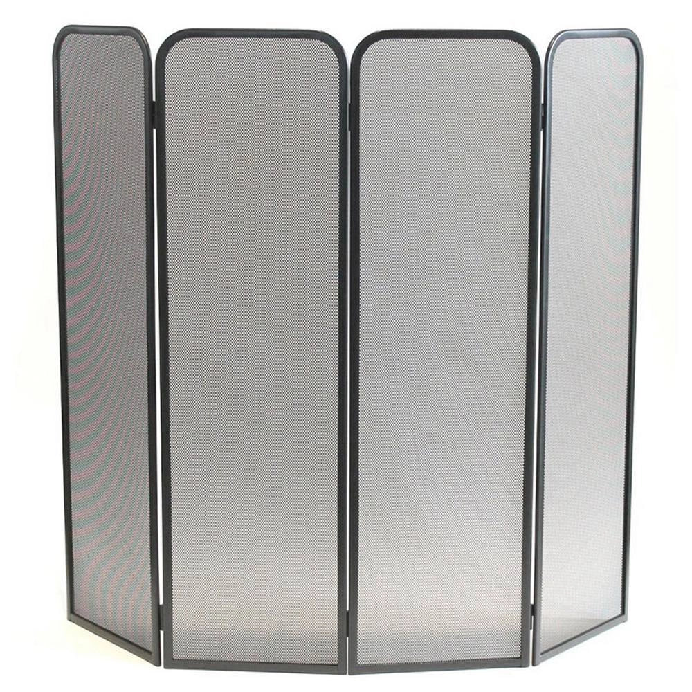 Parastufa acciaio nero 4 ante componibili h. 100x120 cm.  Made in Italy