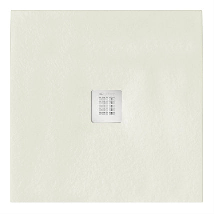Piatto doccia quadrato 80x80 cm effetto pietra marmoresina STONE quadrato beige FRANCIA
