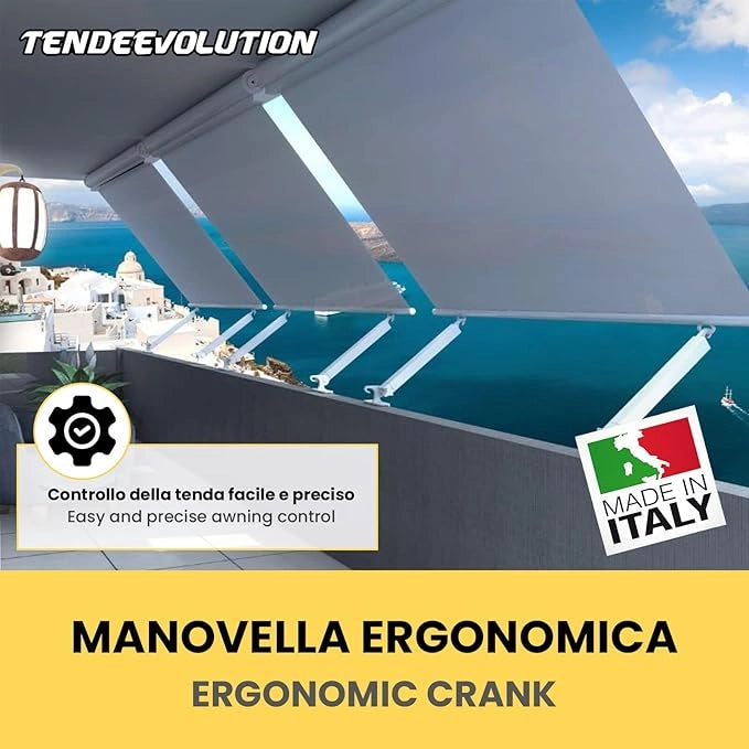 Arganello Speed per Tende da Sole - Colore Grigio - Rapporto 3:1 - Made in Italy
