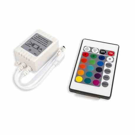 Controller IR con telecomando per strisce RGB Eko-Light EKST1801