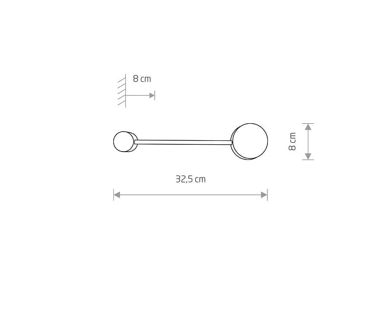 Applique Nowodvorski Orbit nera metallo GX53 1 luce 7806