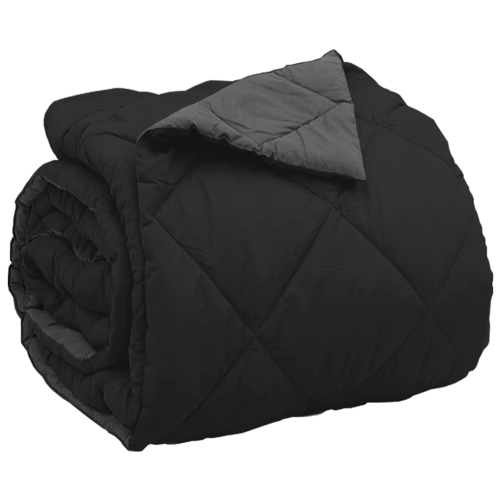 Piumone Completo Annuale Nero e antracite 220 x 240 cm 42025605