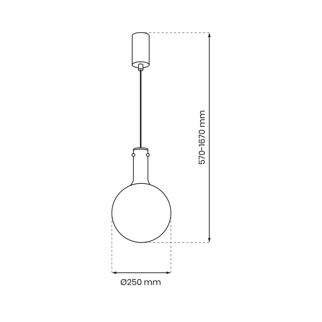 Lampada a sospensione Toronto Milagro GU10 Ø25 ottone