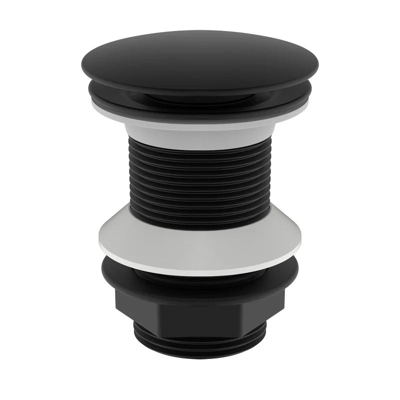 Piletta click clack da 1''1/4 nero opaco senza troppo pieno