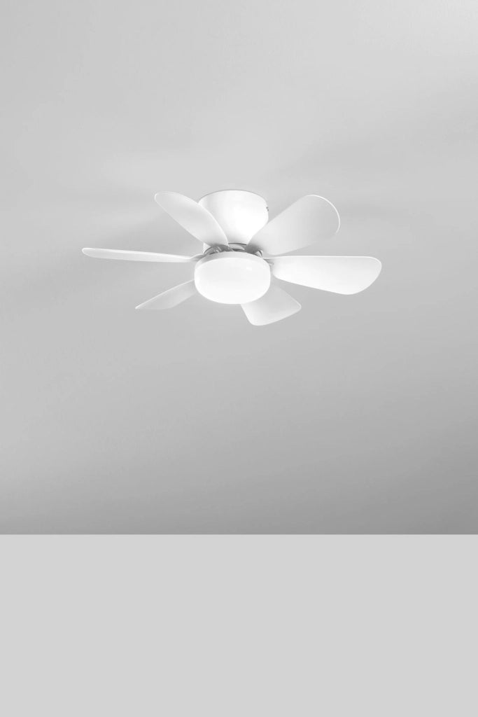 PLAFONIERA LED VENTILATORE WIND BIANCO 10W 1100LM CCT 3000K Luce calda,4000K Luce naturale,6500K Luce fredda DIMMERABILE CON TELECOMANDO IR 16X53CM