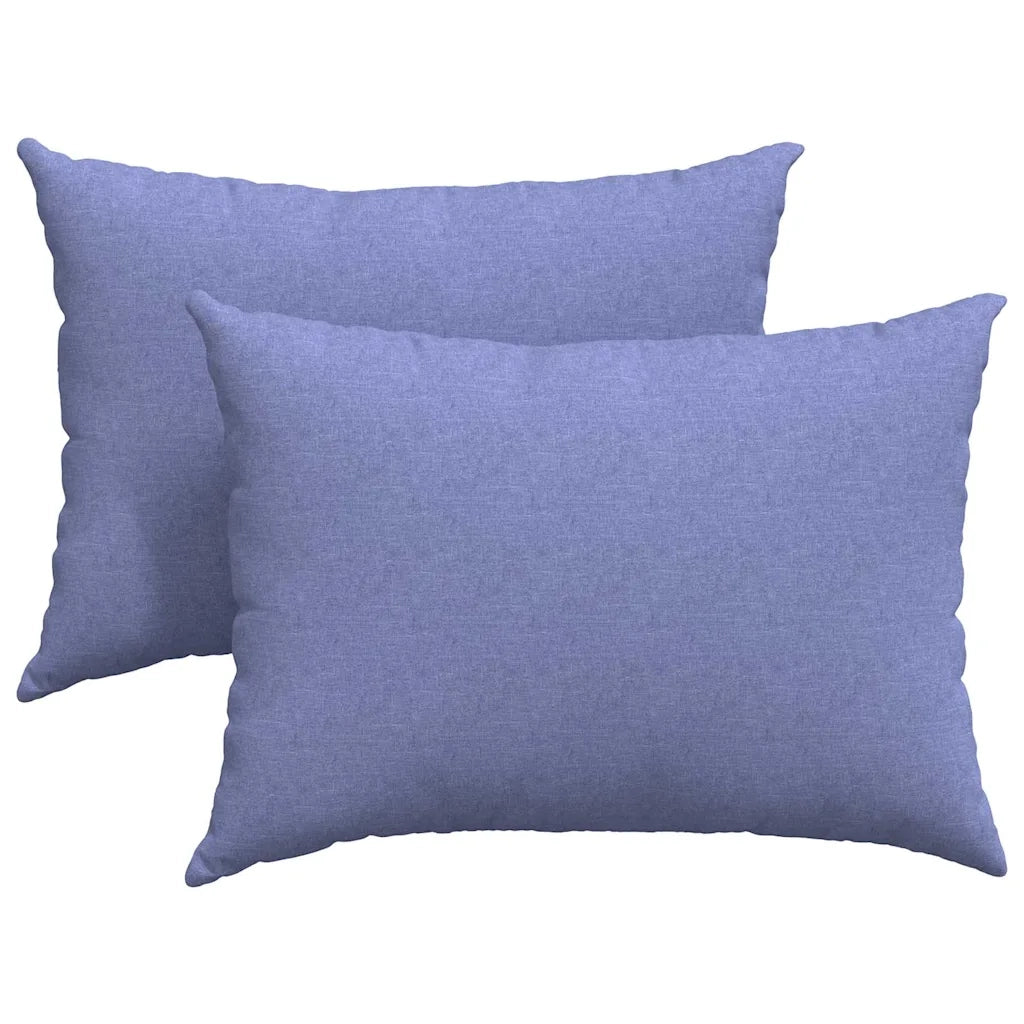 Cuscini da Divano 2 pcs Blu jeans 70 x 50 cm Tessuto 42013753