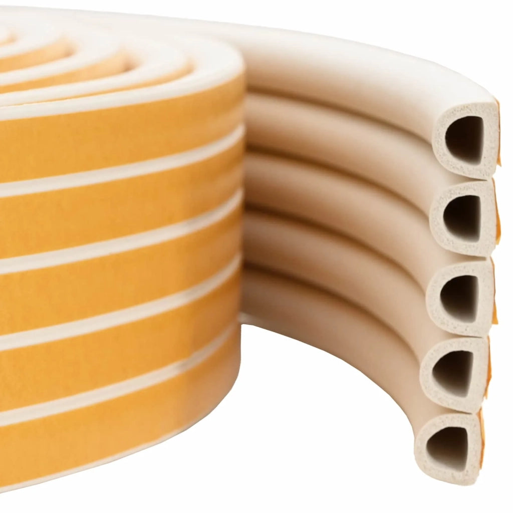 Nastro adesivo per finestre Bianco 9 x 8 mm 12 m Schiuma EPDM 42038166
