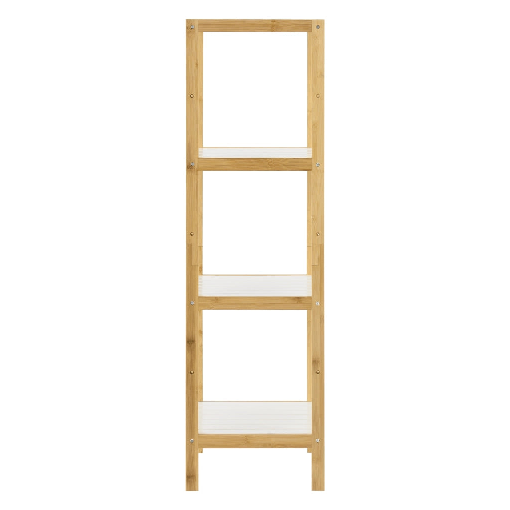 Scaffale Balsfjord in Bambù con 4 Ripiani in MDF [en.casa]