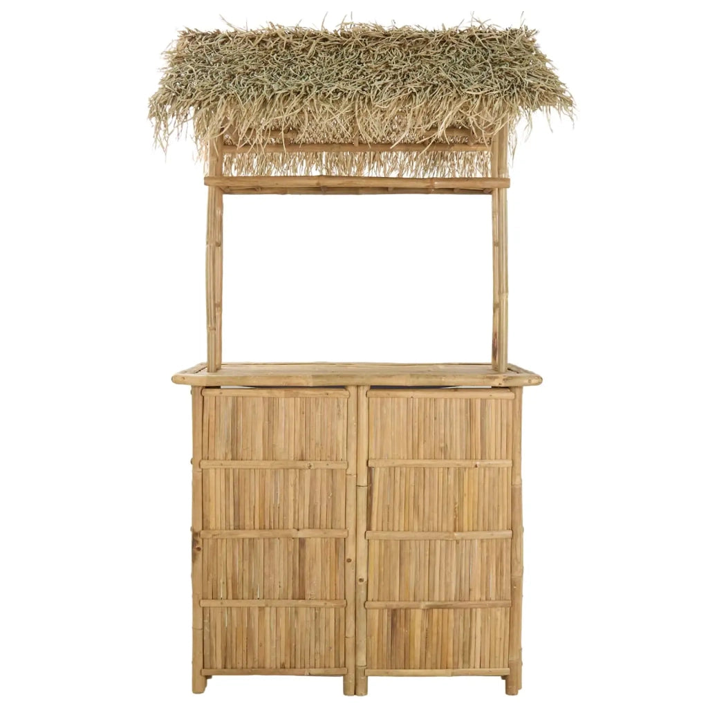 Tavolo da bar da esterno Naturale 115 x 95 x 215 cm Bambù 42028065