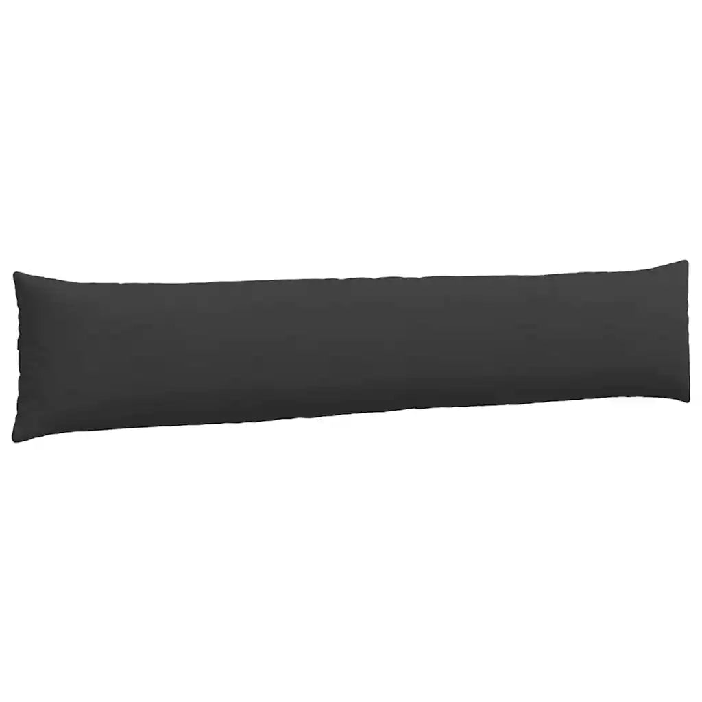 Cuscini da Divano 2 pcs Nero 200 x 40 cm Tessuto 42013900