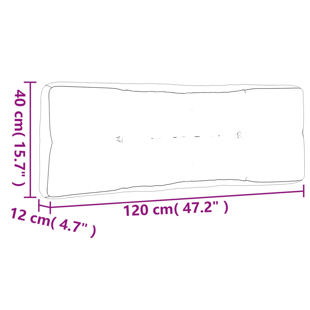 Cuscini per Pallet 2 pz Grigi a Quadri in Tessuto 360747