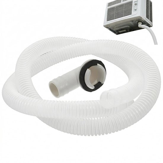 Set di scarico universale apertura 1,8 cm - tubo di scarico portatile condizionatore d'aria - tubo di scarico per acqua - anelli di gomma - connessione a vite - prevenzione di perdite d'acqua