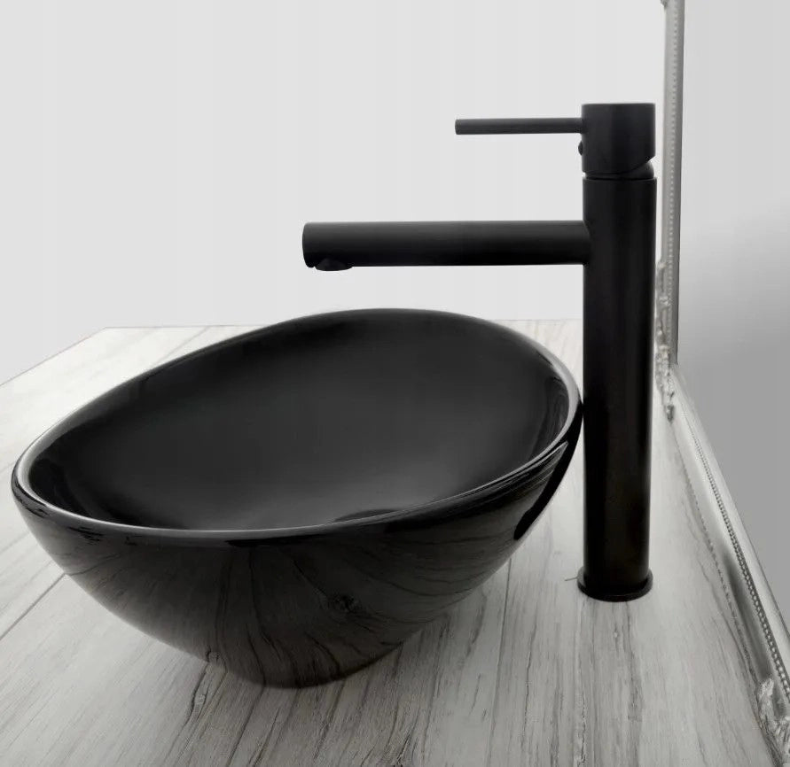 Rubinetto Da Bagno Rea Tess High Black