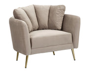 POLTRONA KIEV GRIGIA CM 88X77X74