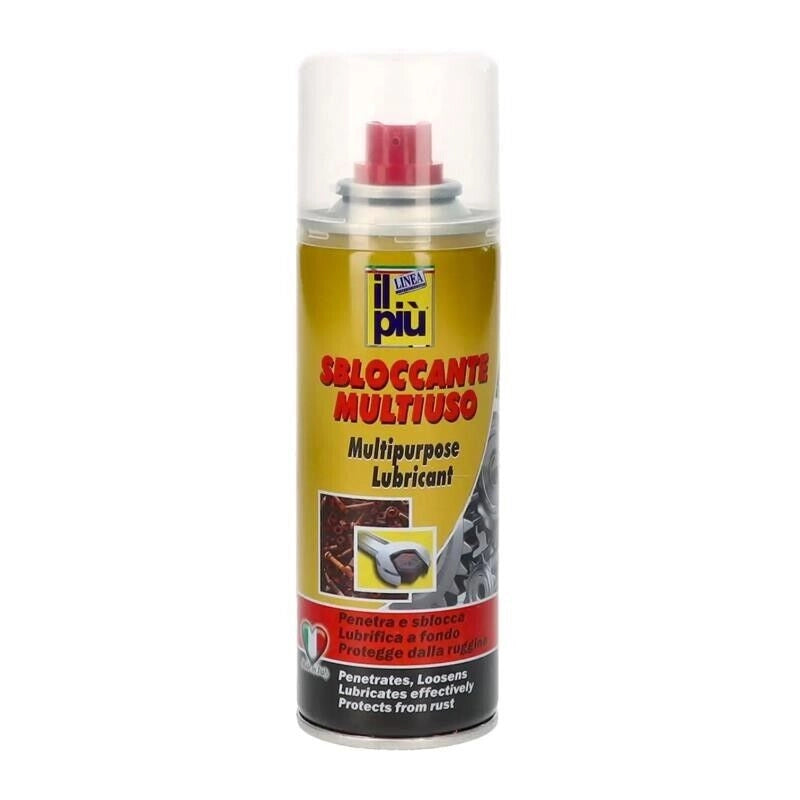 SBLOCCANTE SPRAY MULTIUSO LUBRIFICANTE CHE SBLOCCA LUBRIFICA E PROTEGGE DALLA RUGGINE PER VITI E BULLONI 200 ML