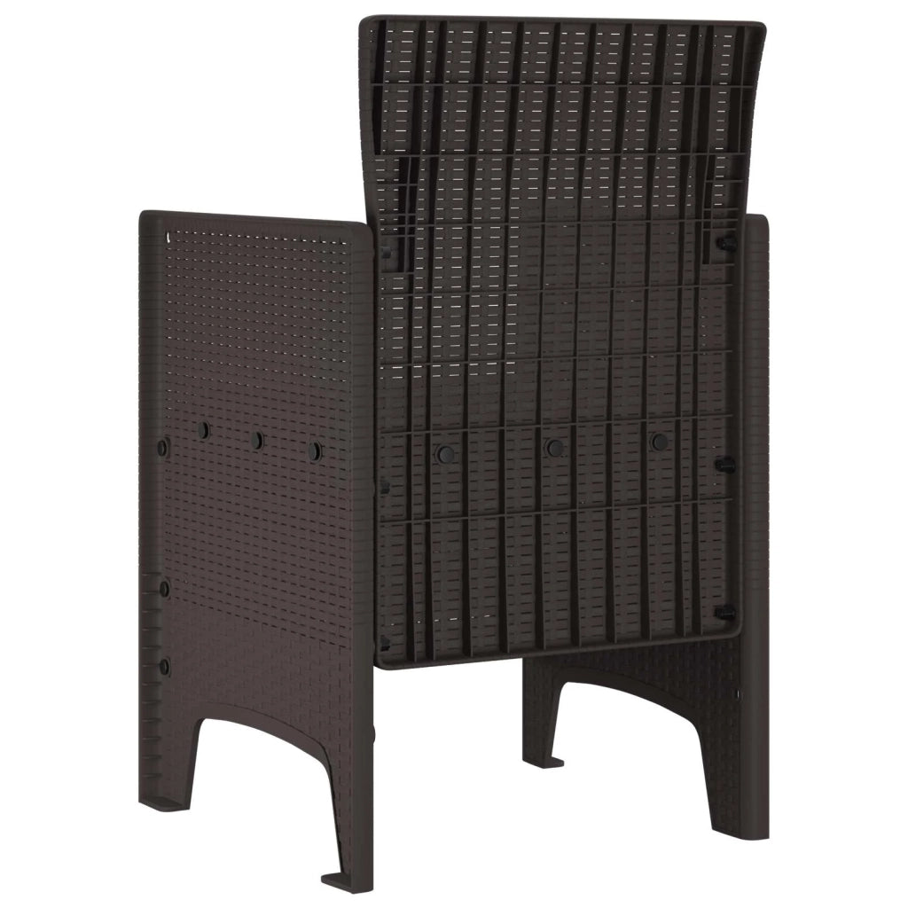 Sedia da Giardino 2 pcs Marrone 53 x 49 x 85 cm Polipropilene 847456