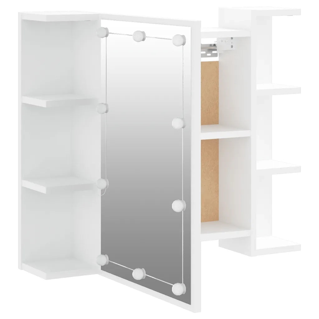 Mobile a Specchio con LED Bianco 70x16,5x60 cm 808873