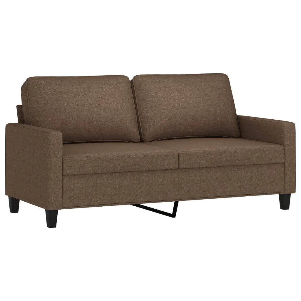 Set di Divani 3 pz con Cuscini Marrone in Tessuto 3201455