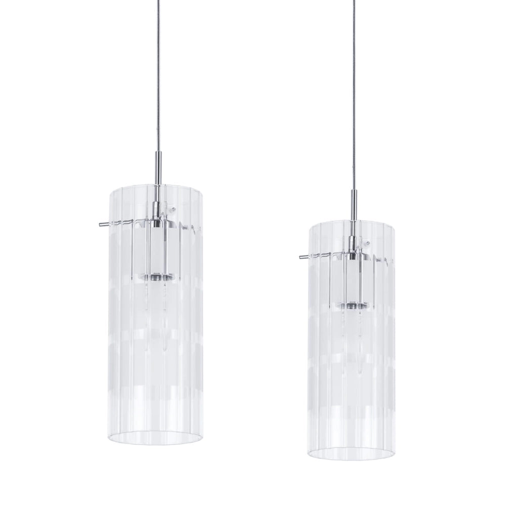 Lampada a sospensione Italux Max 2xE27 cromata 120cm